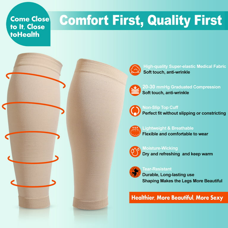 Kinship Comfort Brands Calf Compression Sleeves for Men & Women