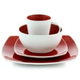 thumbnail image 2 of Gibson Elite Soho Lounge 16 Piece Stoneware Dinnerware Set in Red, 2 of 7