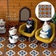 thumbnail image 4 of Revestimientos de suelo de madera en miniatura para casa de muñecas a escala 1/12. Muebles y decoración para maquetas de escenarios. Azul blanco, 4 of 9