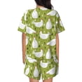 thumbnail image 3 of Kdxio Lovely Chickens Print Pajamas Sets for Women Short-Sleeved Pjs with Lounge Shorts Two Piece Sleepwear S-4XL, 3 of 8