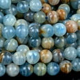 thumbnail image 2 of Natural Argentina Lemurian Aquatine Calcite, AA Round 4MM 5MM 6MM 8MM Loose Beads 15.5 Inch, 2 of 3