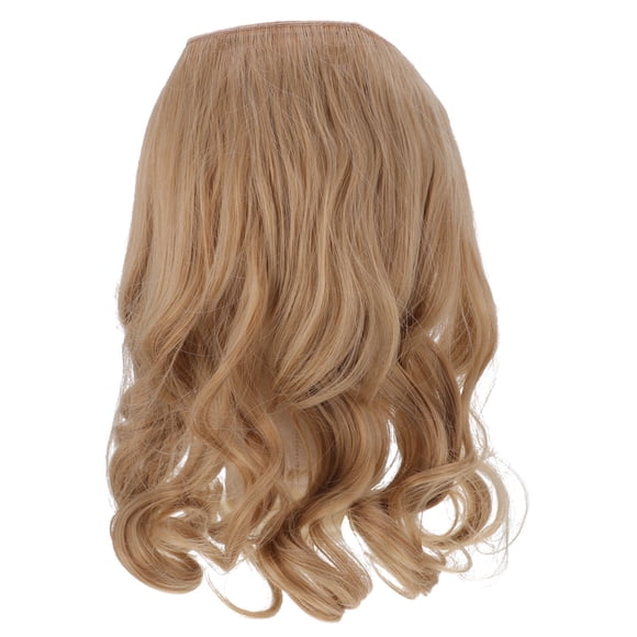 VERDANVERSE Long Wavy Hair Extensions High Temperature Silk Light Brown 1Pcs for Women