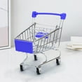 thumbnail image 3 of Vrorvz Mini Panier d'Achats de Supermarché Chariot de Jouets pour Enfants avec Roues Conception en Acier Inoxydable Convient au Rangement des Fruits et aux Décorations Convient comme Cadeau pour le Développement de l'Enfant, 3 of 3