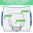 thumbnail image 2 of Filet de Baseball Softball GoSports 7x7 Pi de Rechange Royal, 2 of 6