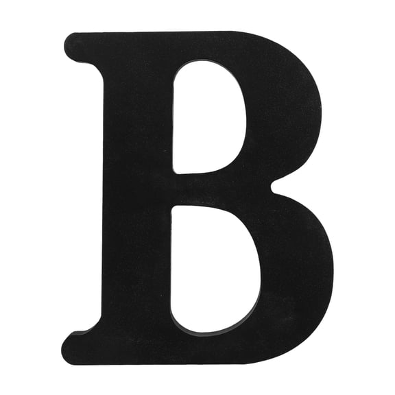 RENACLIPY Letter Blocks for Decorations Letter Ornament Black Wood Wall Decor 1Pack