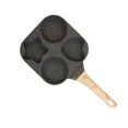 thumbnail image 2 of 4-Cup Nonstick Egg Pan - Divided Breakfast Skillet for Eggs, Pancakes & Bacon, Granite Coating & Heat-Resistant Handle, 2 of 6