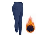 thumbnail image 7 of Vekome Running Leggings for Girl with Pockets High Waisted Yoga Pants Seamless Solid Lightweight Tights Navy 6T, 7 of 7