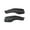 Black-Matte Carbon Fiber, variant on 2pcs ABS Carbon Fiber Car Gear Shift Knob Trim Cover For Tesla Model 3/Y