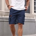 thumbnail image 6 of Dagugfen Cargo Shorts for Men 8" Inseam Loose Fitted Elastic Waist Drawstring Summer Outdoor Climbing Shorts with Multi Pockets, 6 of 8