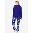 thumbnail image 3 of Dreams & Co. Plus Size Petite Long Sleeve Knit PJ Set, 3 of 6