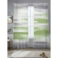 thumbnail image 2 of Sage Green Gray Sheer Curtains 108 Inch Length 2 Panels Set for Living Room/Bedroom, Neutral Abstract White Ombre Texture Curtain Sheers Drapes Rod Pocket Curtains Window Treatment Set 52''x108''x2, 2 of 7