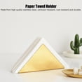 thumbnail image 2 of Ymiko Stainless Steel Triangular Paper Towel Holder Rack Organizer for Kitchen Bedroom Bathroom,Tissue Storage Rack,Table Decor, 2 of 8