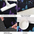 thumbnail image 3 of Black Blue Purple Butterfly Pattern Kitchen Rug Mat,Kitchen Runner Rugs Non Skid Washable,Decorative Kitchen Floor Mats for Kitchen,Sink,Laundry,17"X47", 3 of 5
