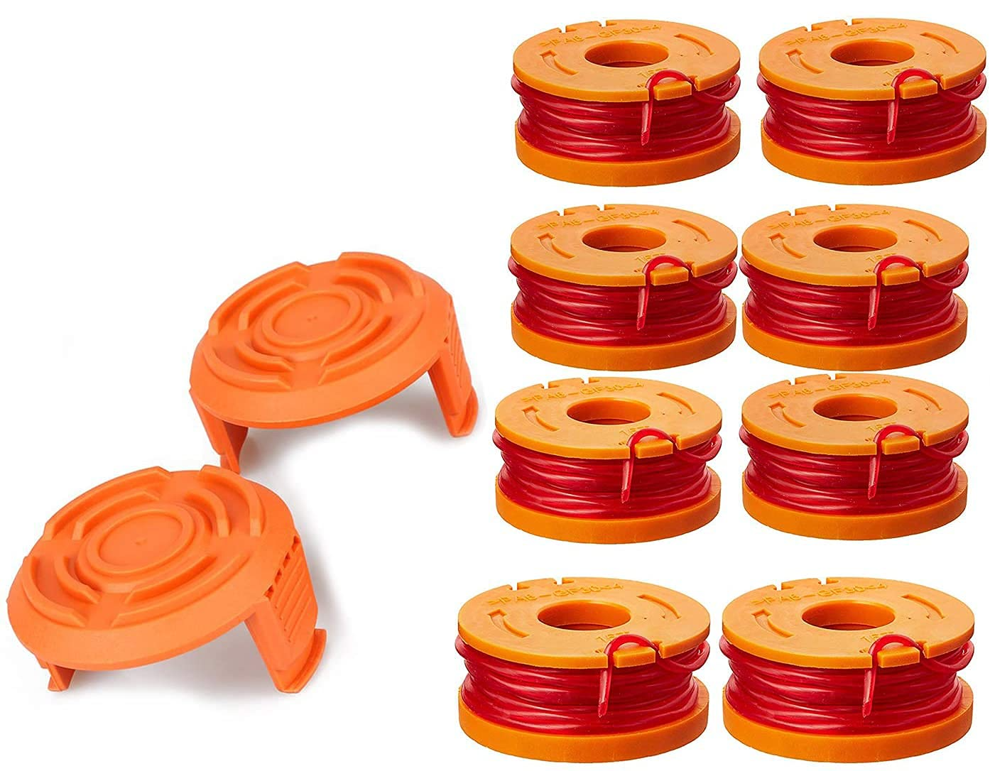 Trimmer Spool Line for Worx, Edger Spool Compatible with Worx trimmer spools Weed Eater String