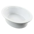 thumbnail image 3 of Gibson Home Gracious Dining Oval Shaped Casserole with Glass Lid, 2.35 Quarts Capacity, Stoneware, White, Kitchenware and Accessories, 3 of 3