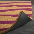 thumbnail image 3 of TOWN & COUNTRY TERRA Ravine Abstract Mountain Outdoor Door Mat, Natural Coir, Heavyweight, Non-Slip Entryway Mat, Purple, 18"x30", 3 of 5