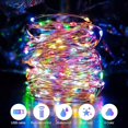 thumbnail image 3 of GFDYREE Curtain String Light 300 LED 8 Lighting Modes Fairy Lights Remote Control USB Powered Waterproof Lights for Christmas Bedroom Party Wedding Home Garden Wall Decorations - 4 Colors, 3 of 7