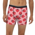 thumbnail image 2 of Men'S Boxer Briefs, Cartoon Strawberries Print Soft And Breathable Mens Underwear Boxer Briefs With Widen Waist, 2 of 2