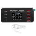 thumbnail image 2 of USB Charging Station, Desktop USB Charger PD 30W Safe Digital Display  for Phone for Tablet US Plug,EU Plug, 2 of 7