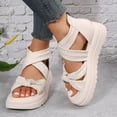 thumbnail image 4 of Women's Platform Thick-Soled Sandals Roman One-Strap Soft Fairy-Style Sandals for Women Summer Beach Shoes Fashion, 4 of 7