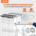 thumbnail image 2 of VEVOR Support Mural pour Plans Directeurs avec 12 Supports Pivotants, 2 of 9