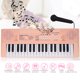 thumbnail image 5 of Teclado eléctrico de 37 teclas, piano eléctrico portátil, instrumento musical, cumplea?os, regalo de acción de gracias de Navidad para ni?os, amigos, principiantes(Rosado) Ecomeon no, 5 of 6