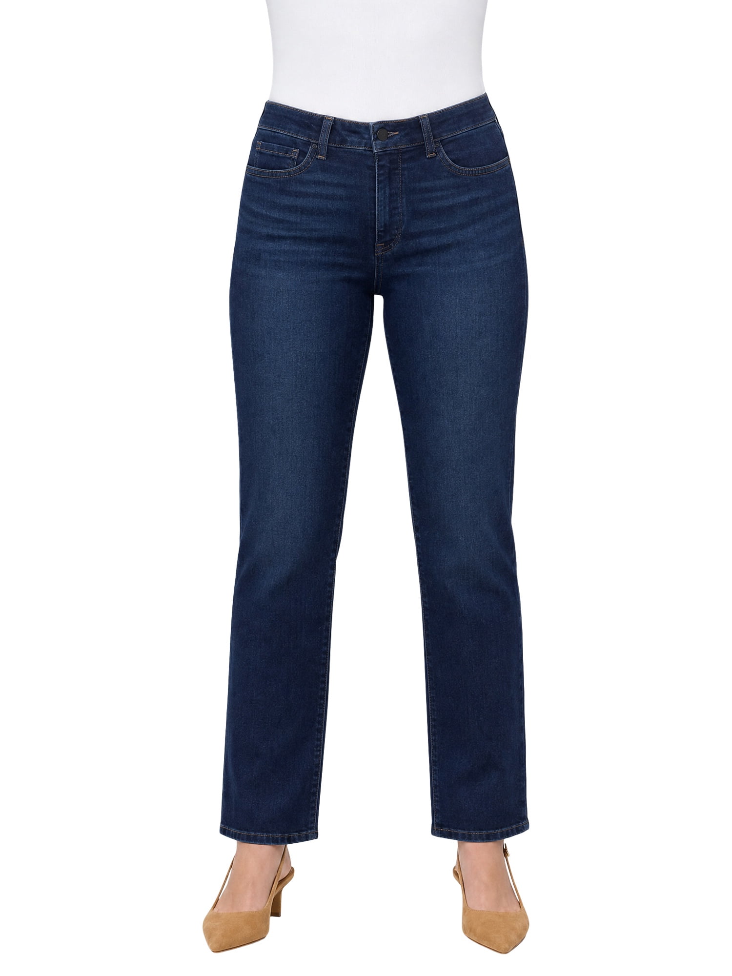 NYDJ Women’s, Women’s Petite, and Women’s Plus Marilyn Straight Jean, Sizes 2-24, featuring Lift Tuck® Technology