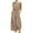 Brown, variant on Atogsazn Jumpsuits for Women Loose Short Sleeve Round Neck Overalls Casual Solid Color Cotton Linen Romper B-Khaki M