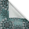 thumbnail image 5 of Ambesonne Mandala Grommet Curtain, Hippie Oriental Spring, 50" x 108", Taupe Black Turquoise, 5 of 6