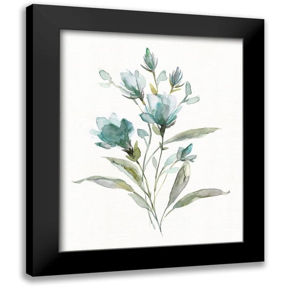 Robinson, Carol 12x14 Black Modern Framed Museum Art Print Titled - Linen Botanical IV