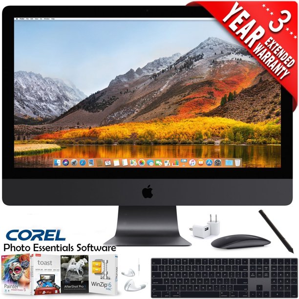 Apple 27 Imac Pro With Retina 5k Display Late 17 Mac Essentials Software Suite Walmart Com Walmart Com