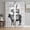 Gray, variant on Farm Animals Sheer Curtains for Living Room Bedroom Cow Pig Rooster Rustic Vintage Black Sheer Curtains 45 Inch Long 2 Panels Set Light Filtering Curtain Window Treatments Drapes for Dining Room