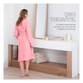thumbnail image 4 of Bata de Baño Suave, Absorbente y de Secado Rápido, Unisex Real Textil (Rosa, Unitalla), 4 of 6