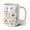 Pink, variant on Wildflower Mug, Boho Wildflowers Cottagecore Coffee Mug, Vintage Botanical