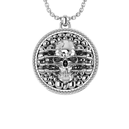 Extremely Detailed & Artistic Skull Necklace