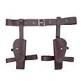 thumbnail image 1 of Revolver Holster Belt Cowboy LARP Accessory Holder Western Style Leather Strap, 1 of 7