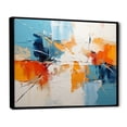 thumbnail image 2 of Designart "Harmonious Abstraction III" Abstract Collages Floater Framed Canvas Wall Art, 2 of 7