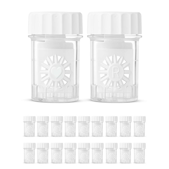 Estuches para lentes de contacto SPORTS WORLD VISION, 20 piezas, tipo barril