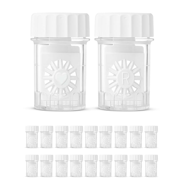 Estuches para lentes de contacto SPORTS WORLD VISION, 20 piezas, tipo barril