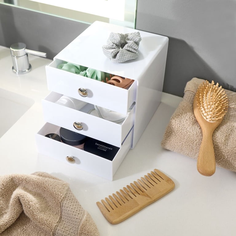 iDesign BPA-Free Plastic 3-Drawer Vanity Organizer - 6.5