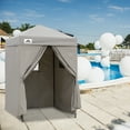 thumbnail image 3 of EAGLE PEAK Flex Ultra Compact 5x5 Pop-up Changing Room Canopy, Portable Privacy Cabana for Pool, Fashion Photoshoots, or Camping (Gray), 3 of 10