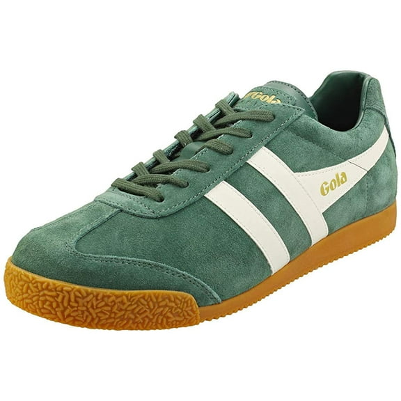 Gola Harrier Men's Classic Lace Up Sneakers In Green Size 10