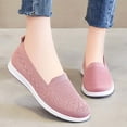 thumbnail image 4 of Tao Tao Women's Comfortable Shallow Cloth Shoes Soft Sole Breathable Casual Shoes Pink 36, 4 of 8