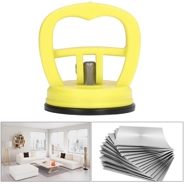 Glass Puller, Easy To Use Big Pull Ergonomic Suction Cup Puller for Mobile Phone Disassembly Tool for Ceramic Tile Red,Blue,Green,Purple,Black,Yellow