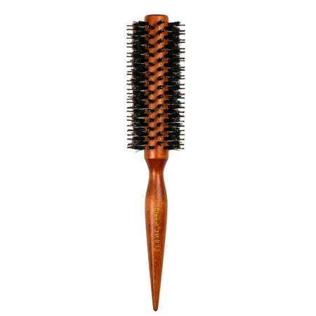 Styling Essentials Natural Boar Bristles Round Hair Brush With Pin Tail,Ruled Comb