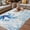 Blue Grey, variant on Blue Octopus Coastal Outdoor Rug for Patio/Deck/Porch, Non-Slip Large Area Rug 4 x 6 Ft, Summer Beach Nautical Ocean Coral Starfish Indoor Outdoor Rugs Washable Area Rugs, Camping Rug Carpet Runner