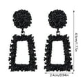thumbnail image 4 of Pendientes de aleación trapezoidal geométrica hueca a la moda para mujer Wmkox8yi sjalhkljlk4206, 4 of 4