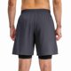 thumbnail image 1 of Pantalones Cortos Deportivos Para Hombre, Pantalones Cortos para Correr 2 en 1 Con Bolsillo para Teléfono, Pantalones Cortos Activos de Abrenamiento de Secado Rápido,, 1 of 7