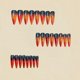 thumbnail image 3 of Halloween Spiders Web Design Red Almond Long Fake Nail With Ghostly Art Lightweight ABS Artificial Nail For Women Party, 3 of 4