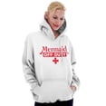 thumbnail image 5 of Mermaid Off Duty Cute Beach Day Vacay Hoodie Sweatshirt Women Brisco Brands X, 5 of 6
